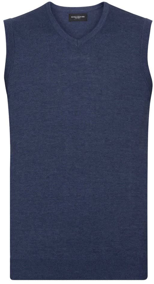 Men's V-Neck Sleeveless Knitted Pullover