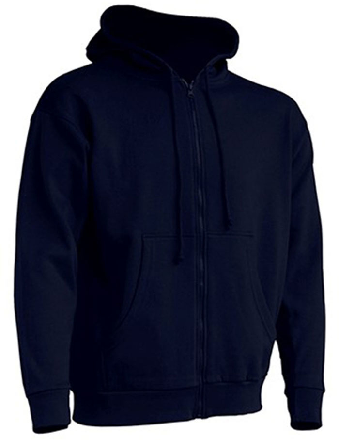 Flauschiger Herren Zip-Hoodie mit Kängurutasche