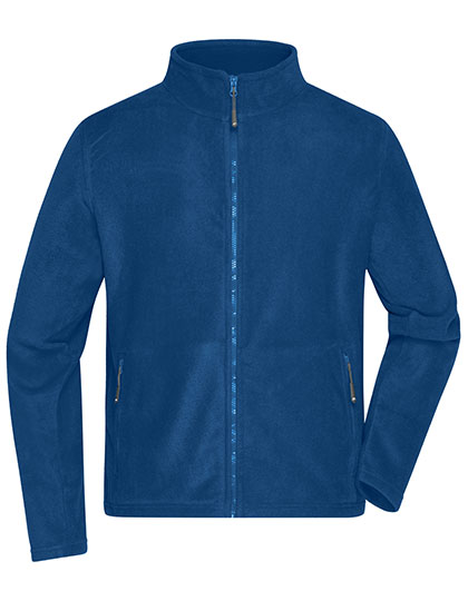 Herren Micro-Fleecejacke mit Stehkragen
