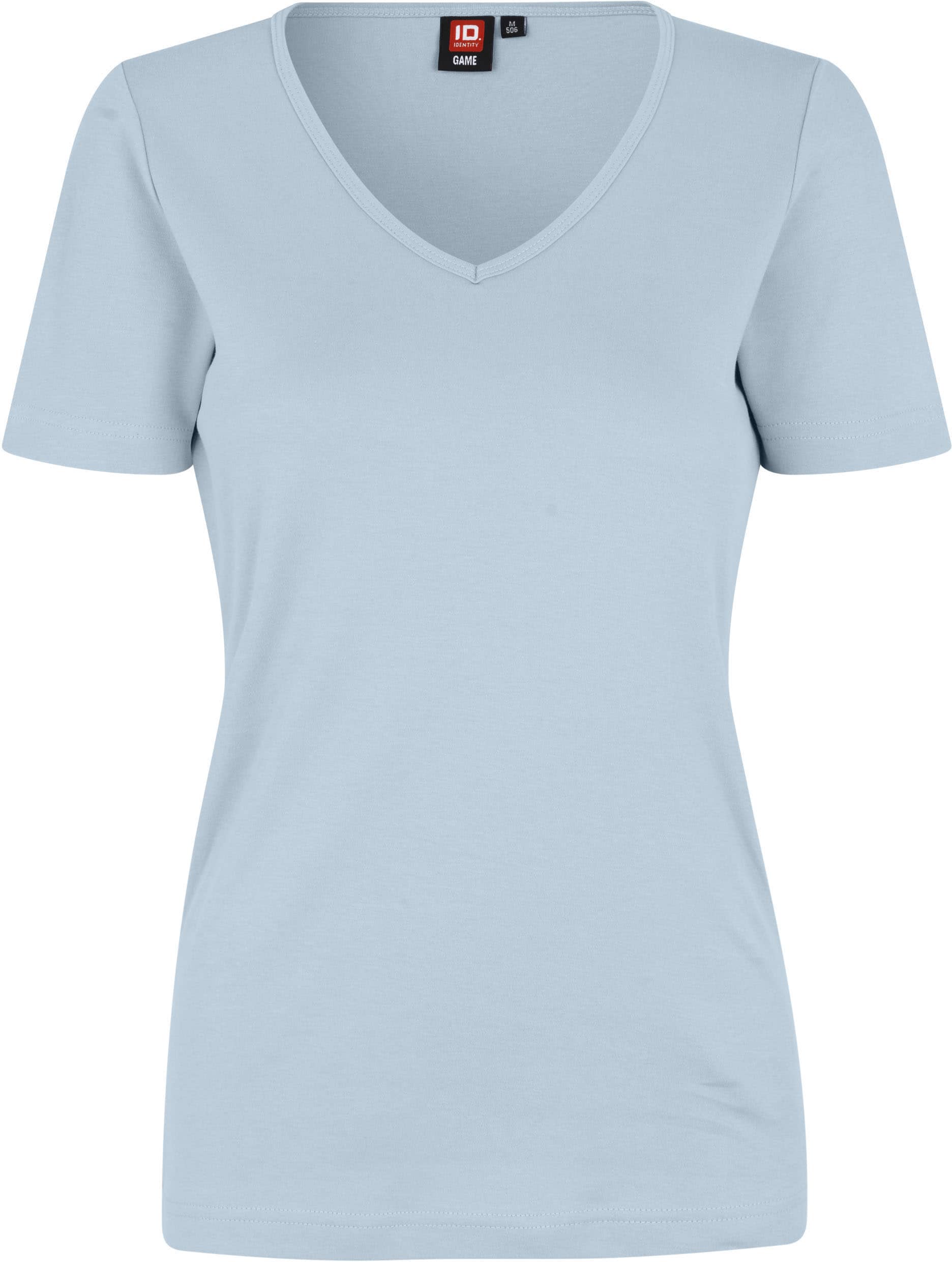 Interlock T-Shirt mit V-Ausschnitt