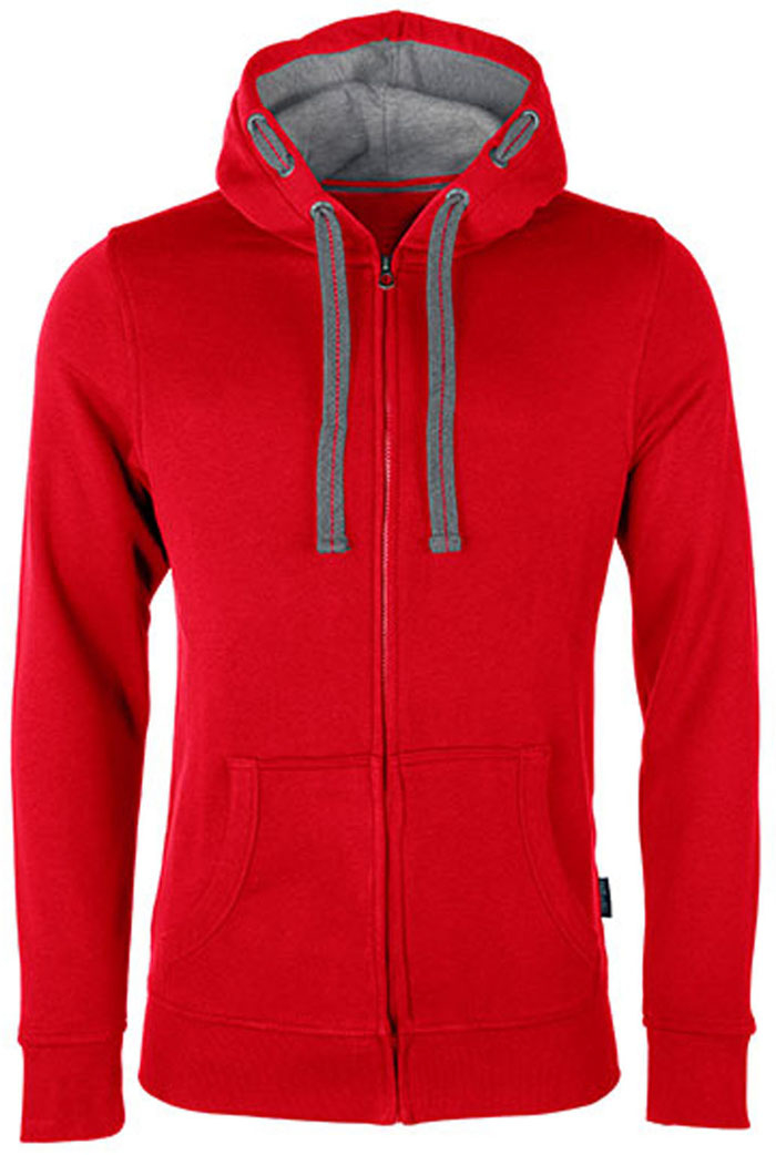 Weicher schmal geschnittener Herren-Zip-Hoodie