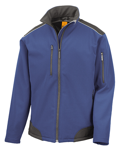 3-lagige Unisex-Softshelljacke mit mit Reflektionsmaterial von 3M-Scotchlite - 8.000 mm