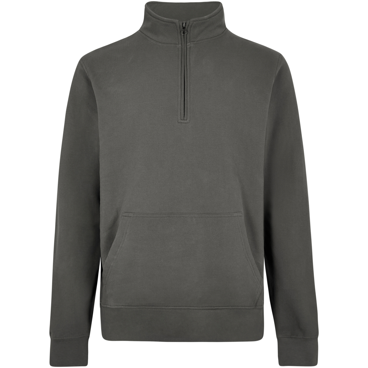 Regular Fit 1/4 Zip Pique Sweatshirt