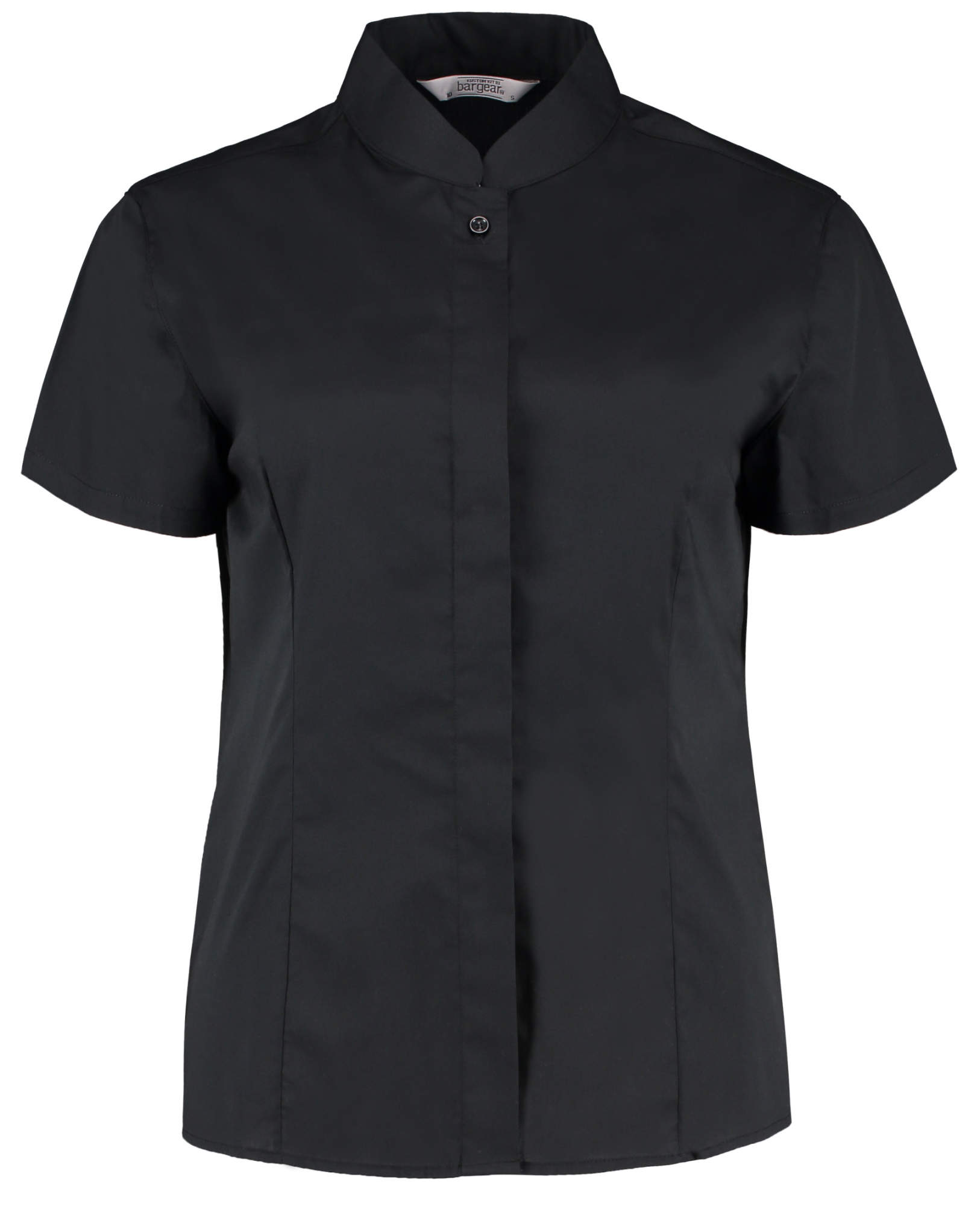 Women´s Tailored Fit Shirt Mandarin Collar Short Sleeve