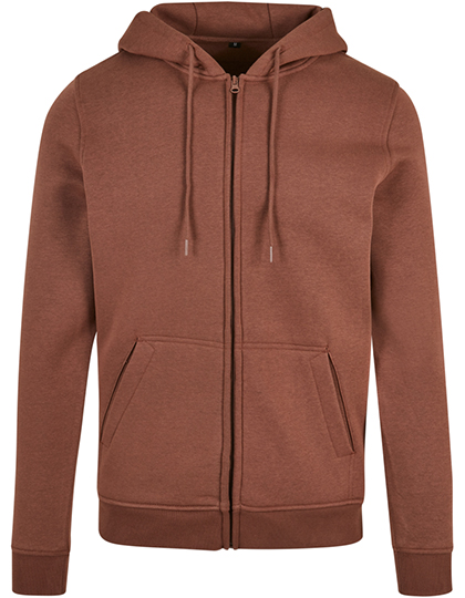 Schwerer kuscheliger Herren-Zip-Hoodie mit Kängurutasche