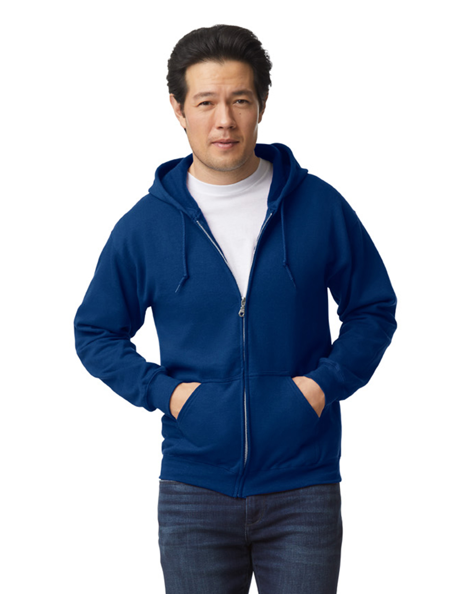 Schwere "Heavy Blend" Herren Zip-Hoodie