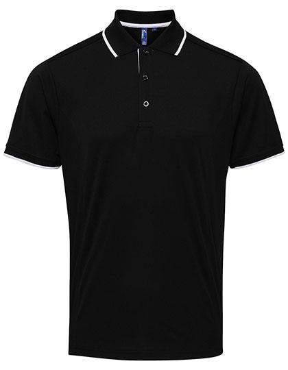 Feuchtigkeitsregulierendes "Coolchecker" Herren Kontrast-Poloshirt