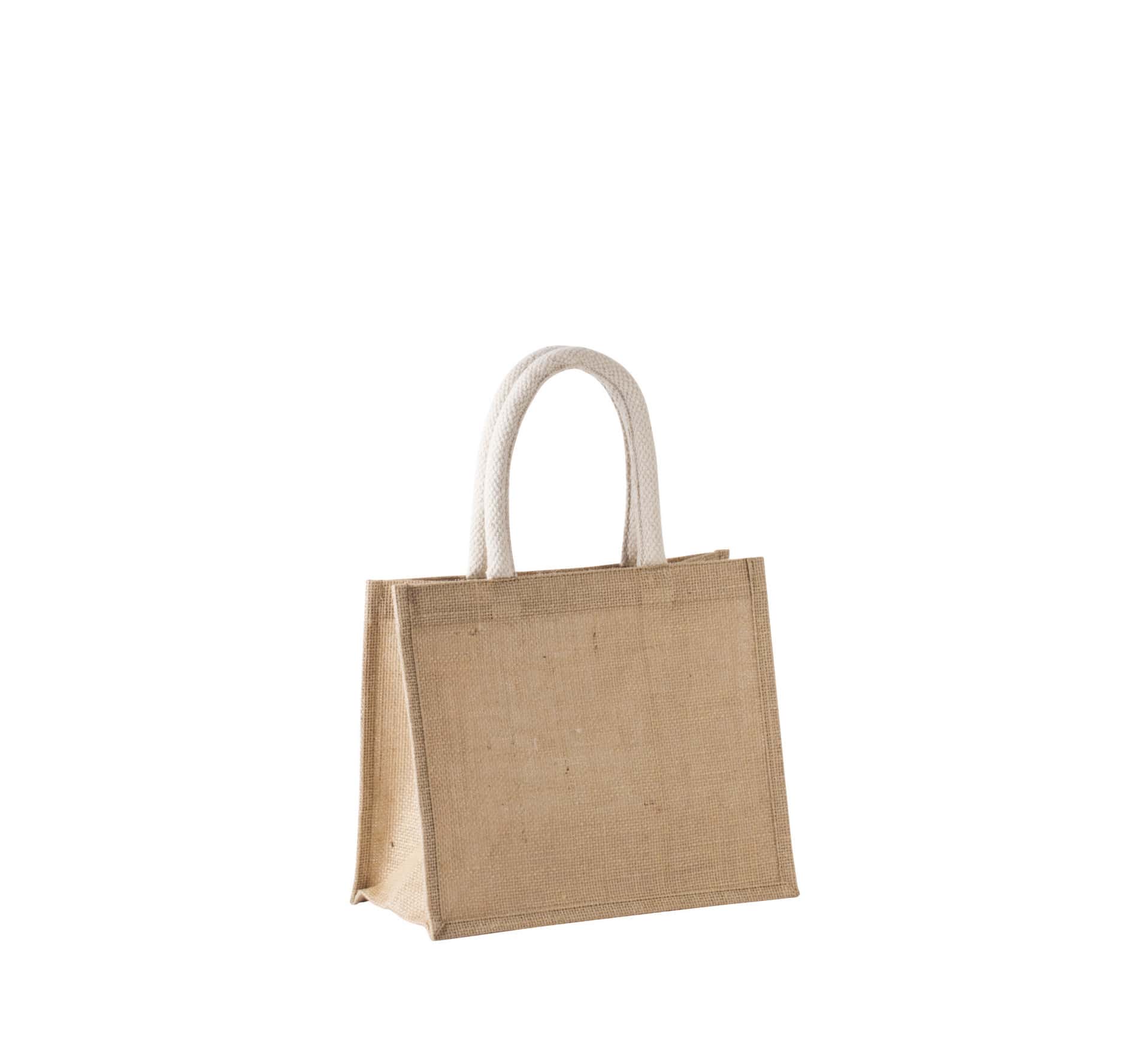 Jutetasche im Cabas-Stil Mittel - Natural