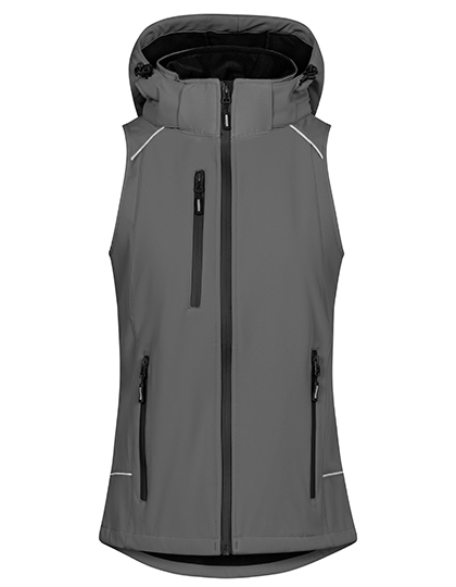 Damen-Softshellweste mit Kinnschutz - 8.000 mm