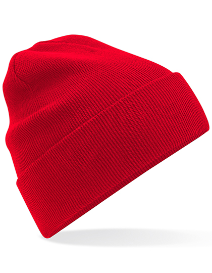 Klassischer Bio-Beanie mit Umschlag