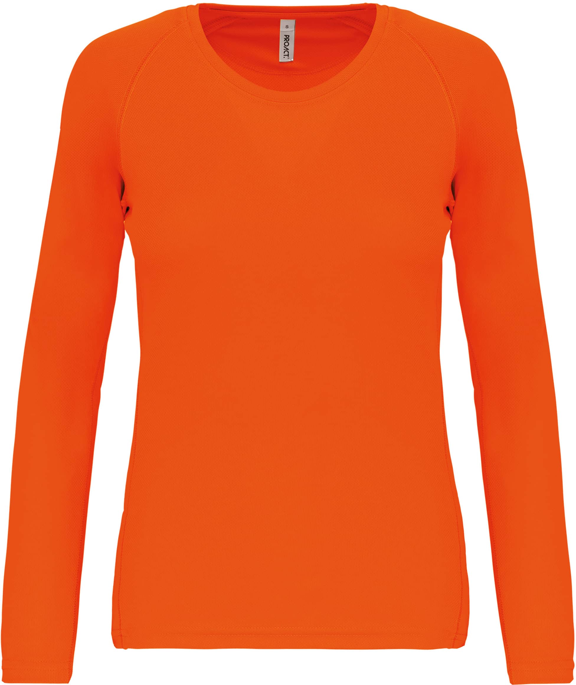 Damen Basic Sport Funktionsshirt Langarm - Fluorescent