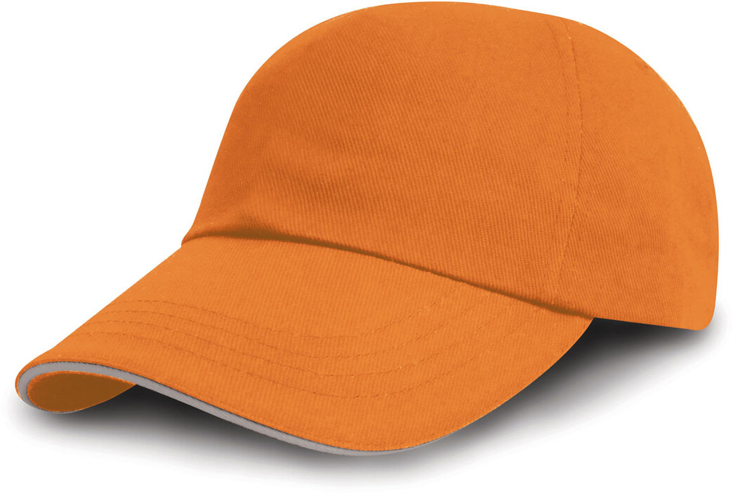 Brushed Cotton Decorators Cap With Sandwich Peak