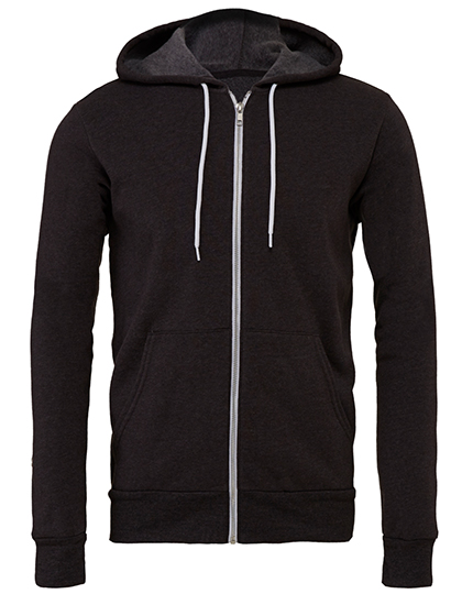 Unisex Poly-Cotton Fleece Full-Zip Hoodie