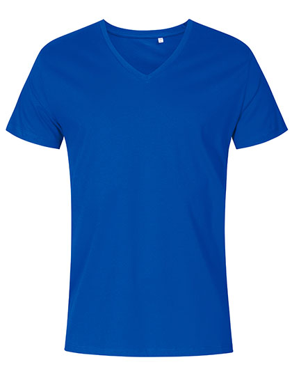 Schmal geschnittenes Herren-T-Shirt mit V-Ausschnitt