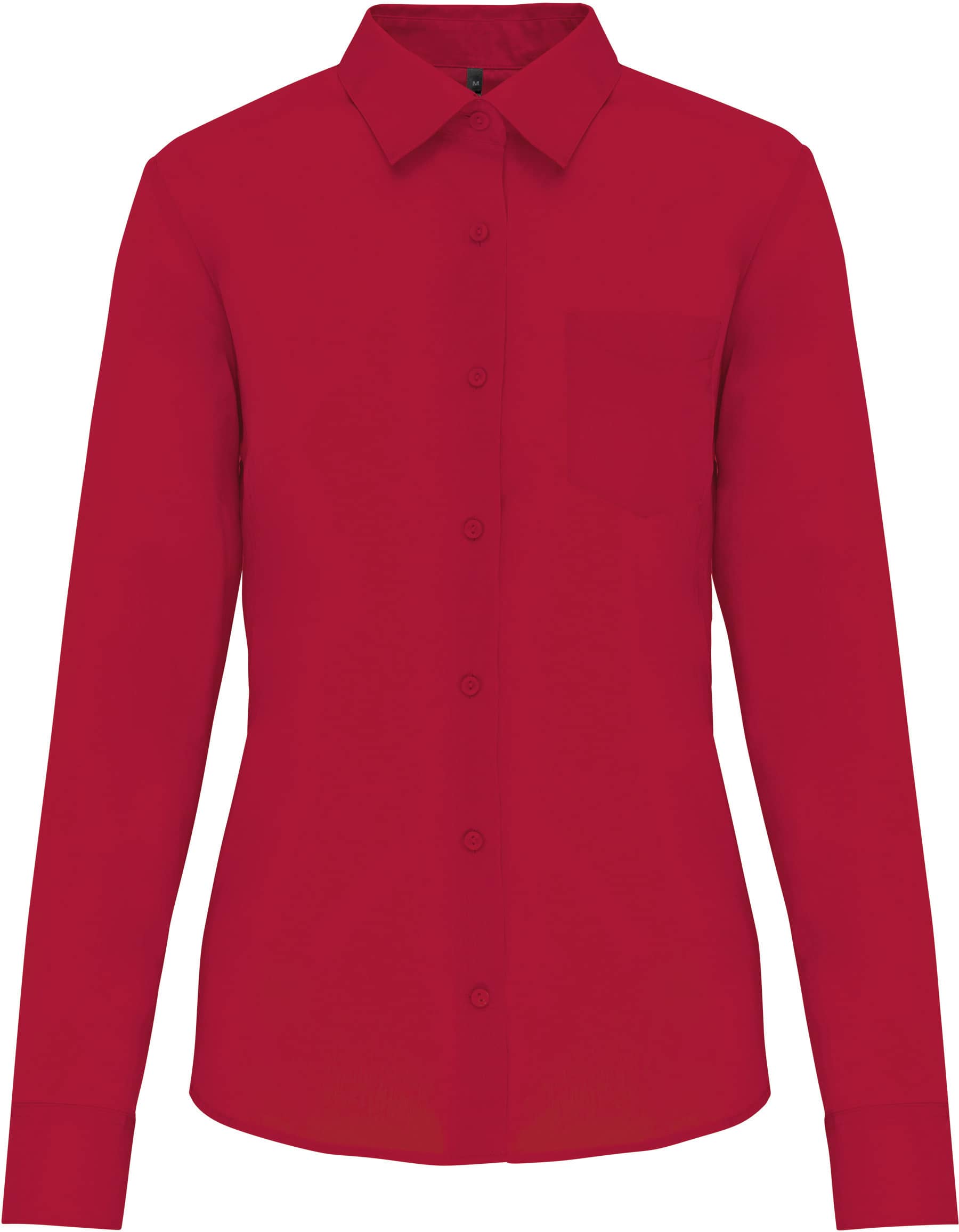 Popeline-Hemd Baumwollpolyester pflegeleicht für Damen