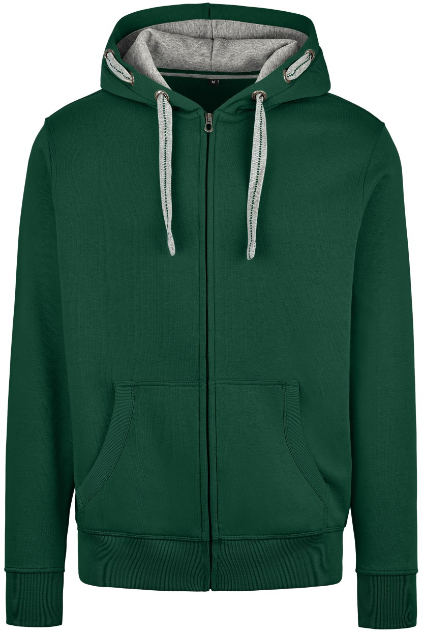 Weicher schmal geschnittener Herren-Zip-Hoodie