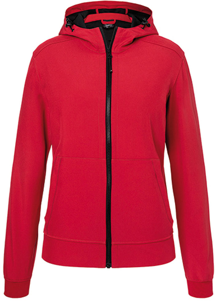 Damen-Softshelljacke Bionic-Finish-Eco und Kängurutasche