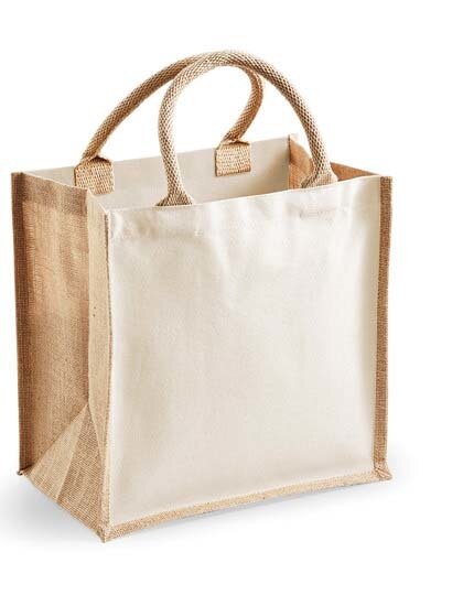 Printers Midi Jute Bag