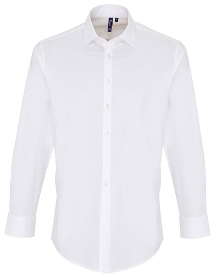 Men´s Stretch Fit Poplin Long Sleeve Cotton Shirt