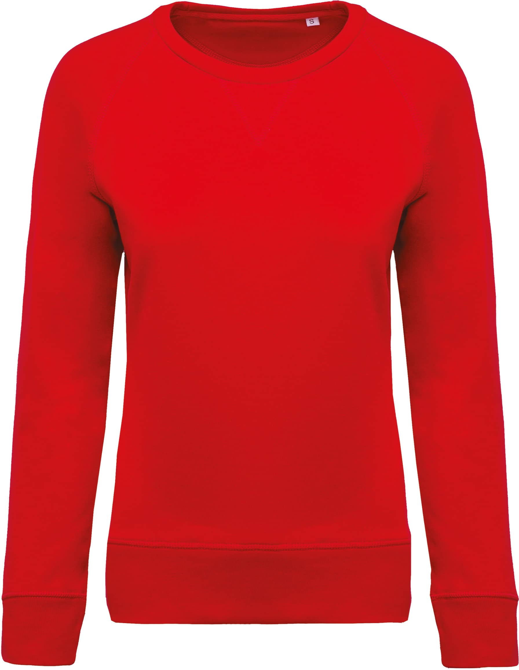 Damen Sweatshirt BIO-BAUMWOLLE Rundhalsausschnitt Raglanärmel