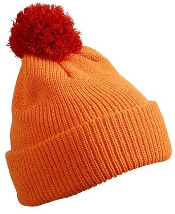 Pompon Hat With Brim