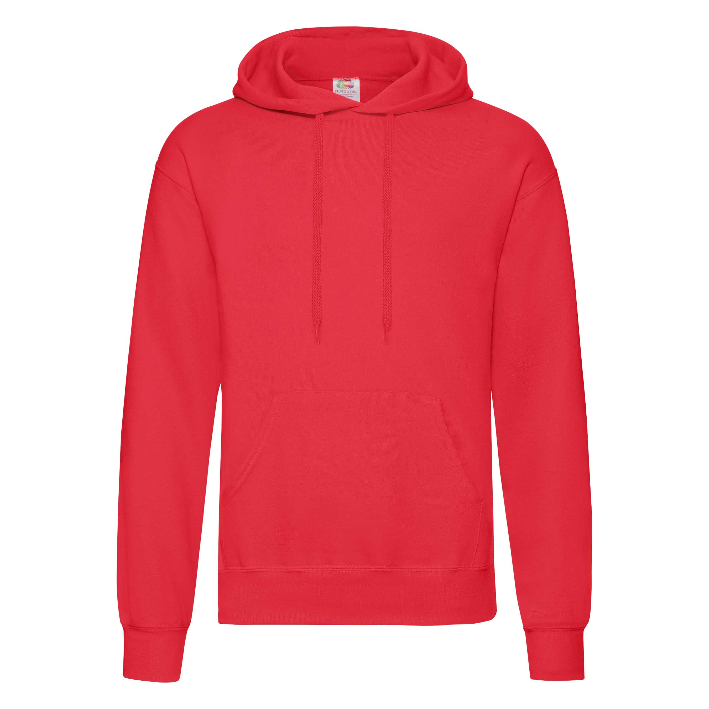 Flauschiger klassischer Herren-Hoodie mit Kängurutasche