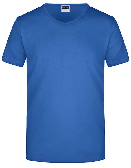Herren T-Shirt mit V-Ausschnitt in Slim Fit