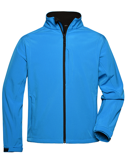 3-lagige atmungsaktive Herren-Softshelljacke mit Brusttasche