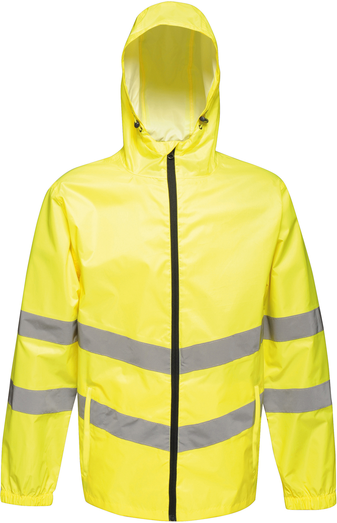 Leichte wasserdichte atmungsaktive Unisex High-Vis-Jacke