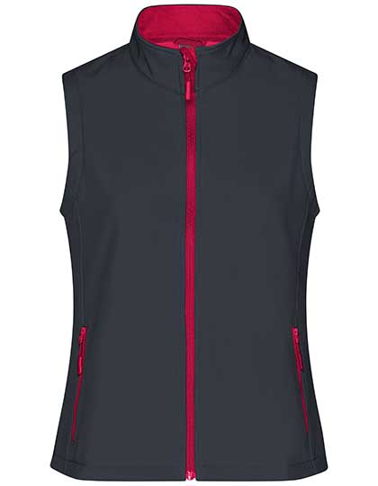 Atmungsaktive Damen-Softshellweste mit Kinnschutz
