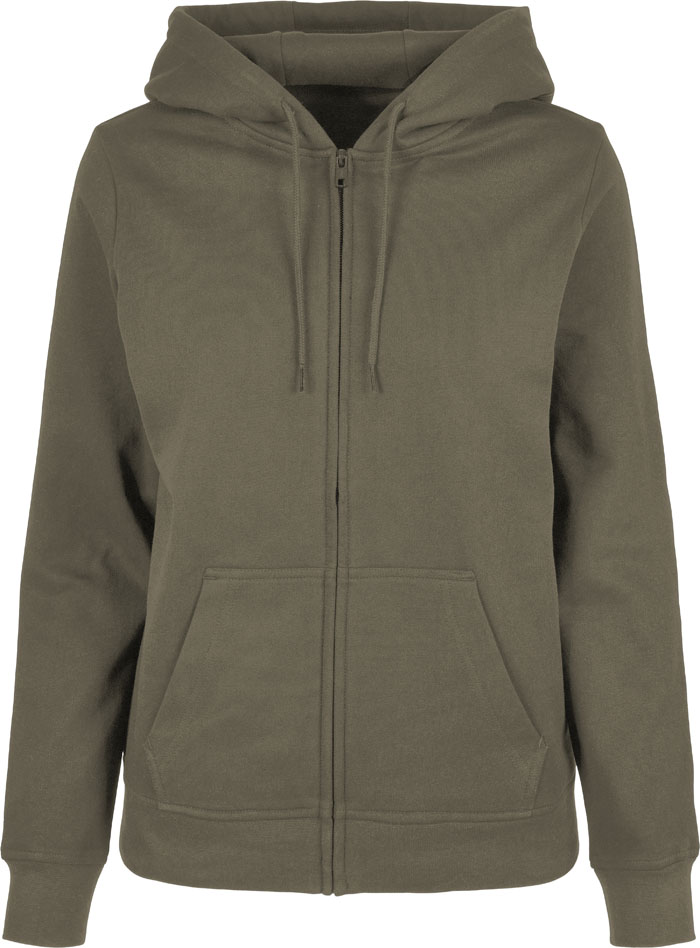 Ladies Basic Zip Hoody