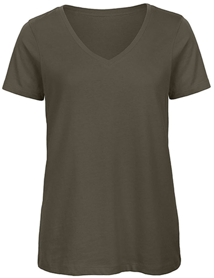 Basic V-Neck Damen Bio T-Shirt "Inspire"