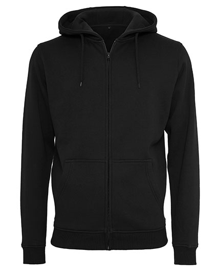 Schwerer kuscheliger Herren-Zip-Hoodie mit Kängurutasche