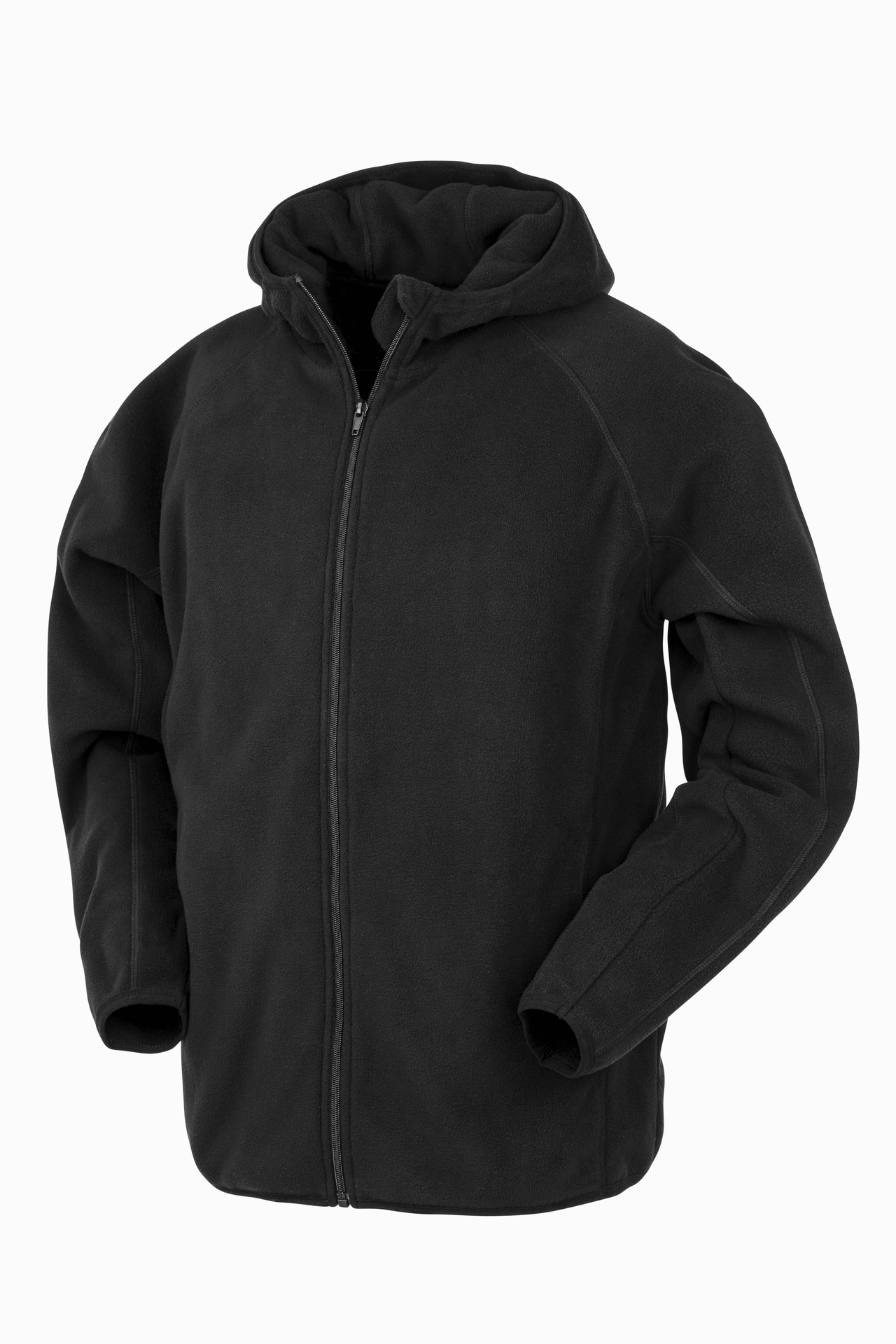 Recycled Hooded Microfleece Jacket