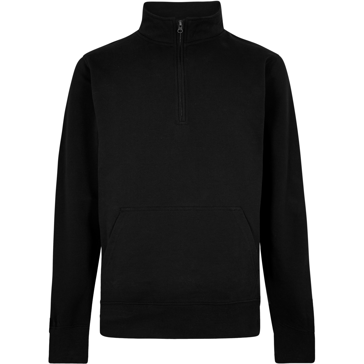 Regular Fit 1/4 Zip Pique Sweatshirt