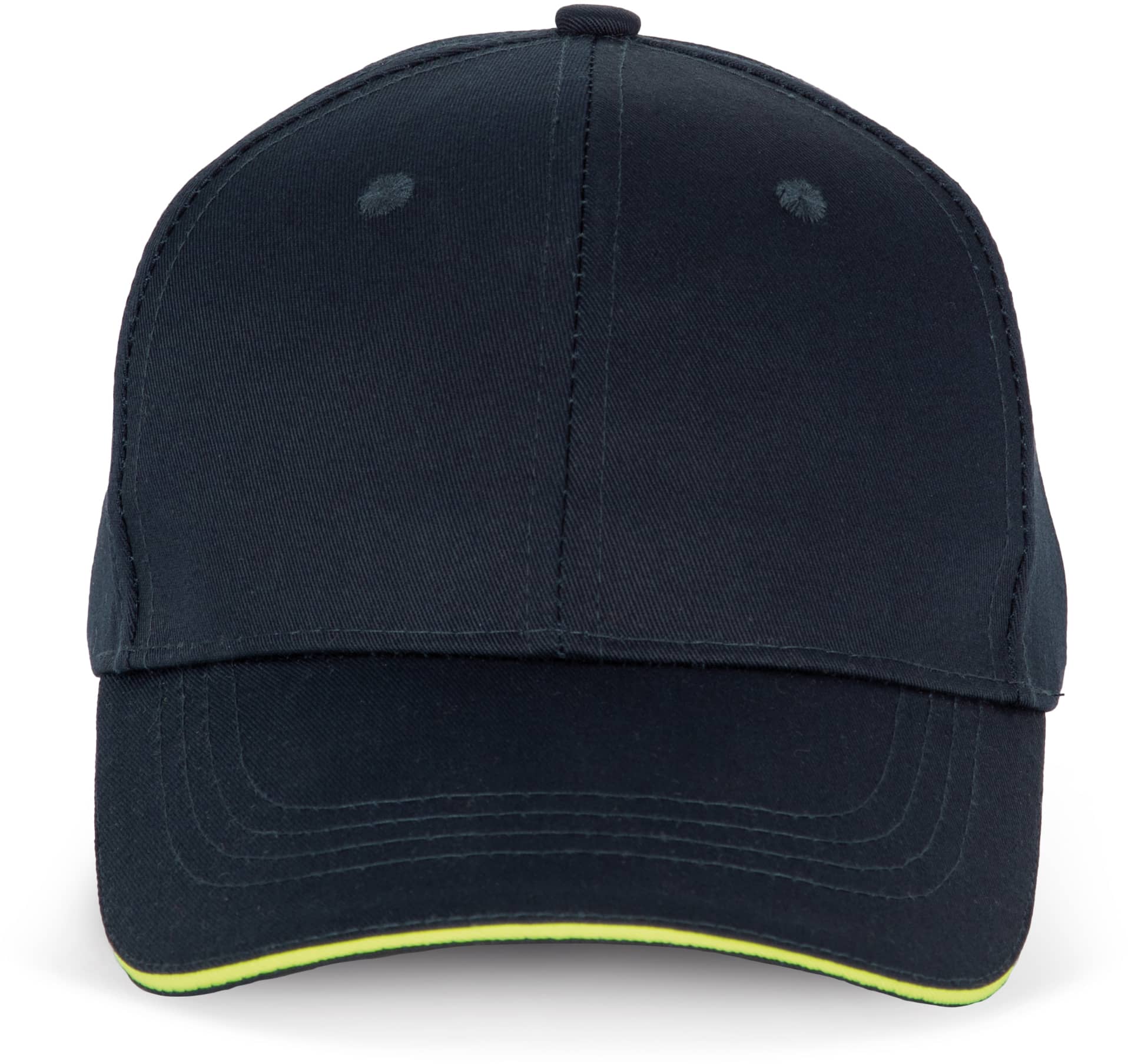 6-Panel-Cap mit Kontrast-Sandwichschirm OEKO-TEX® STANDARD 100