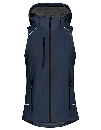 Damen-Softshellweste mit Kinnschutz - 8.000 mm