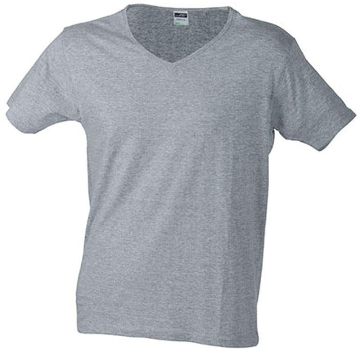 Herren T-Shirt mit V-Ausschnitt in Slim Fit