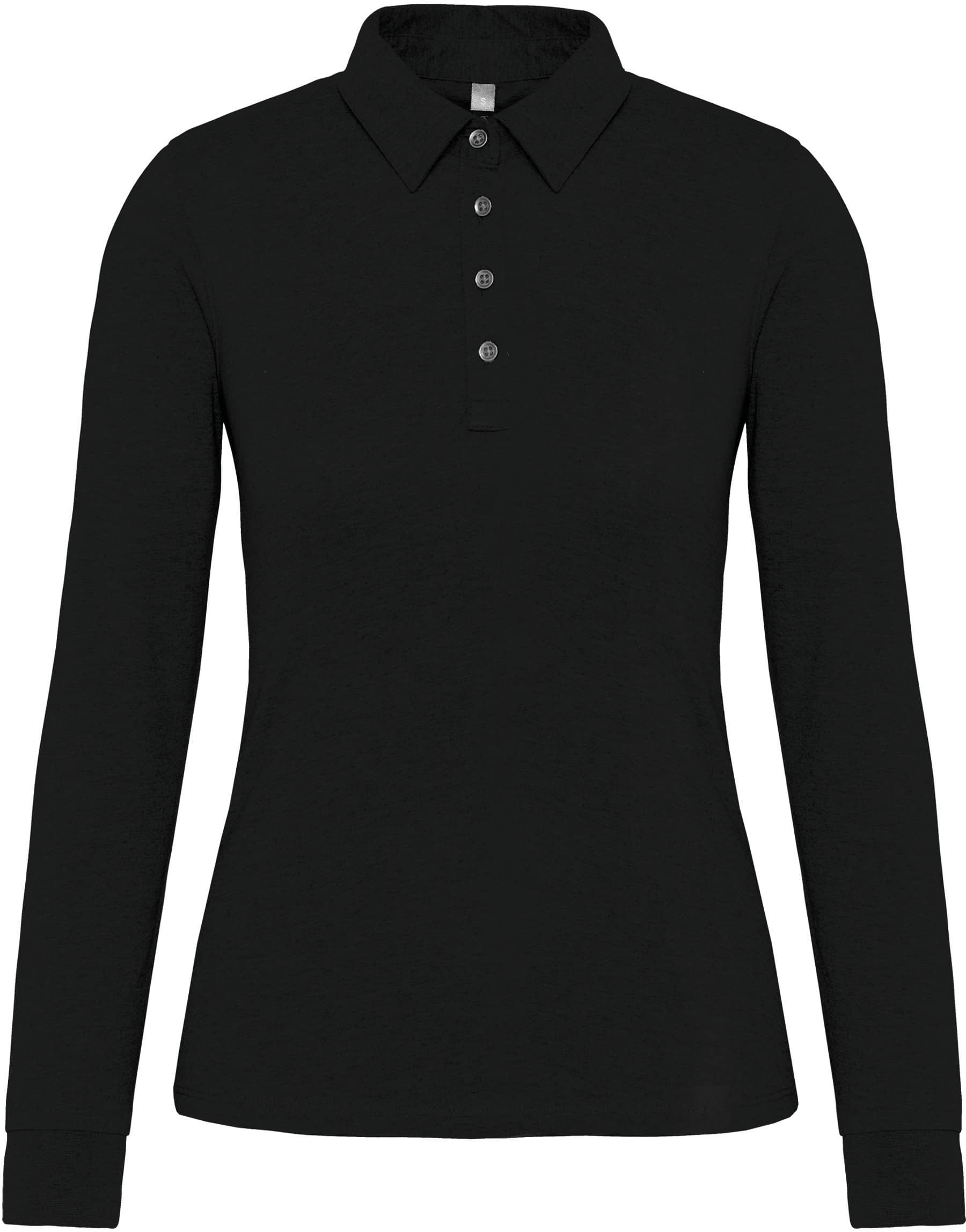 Langarm-Polohemd für Damen aus Jersey