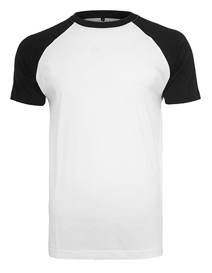 Slim Fit Kontrast Herren T-Shirt