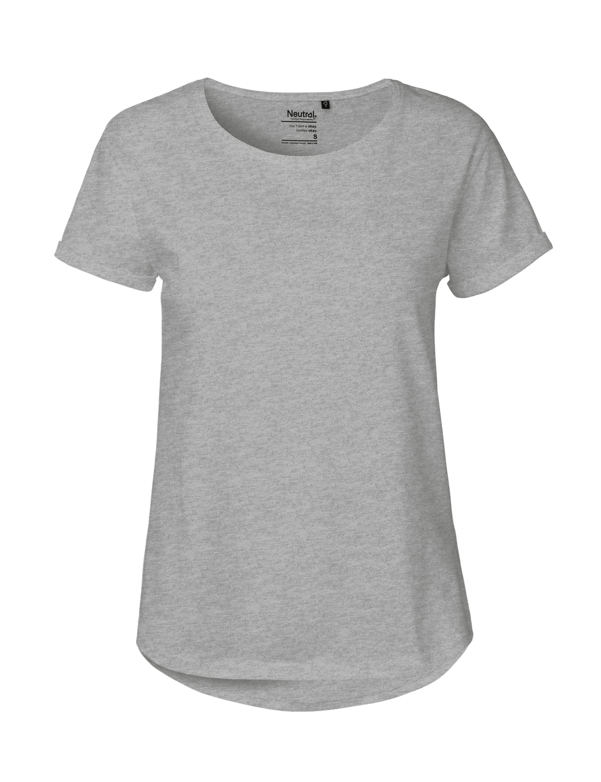 Roll-Up Damen-T-Shirt aus Fairtrade-Baumwolle