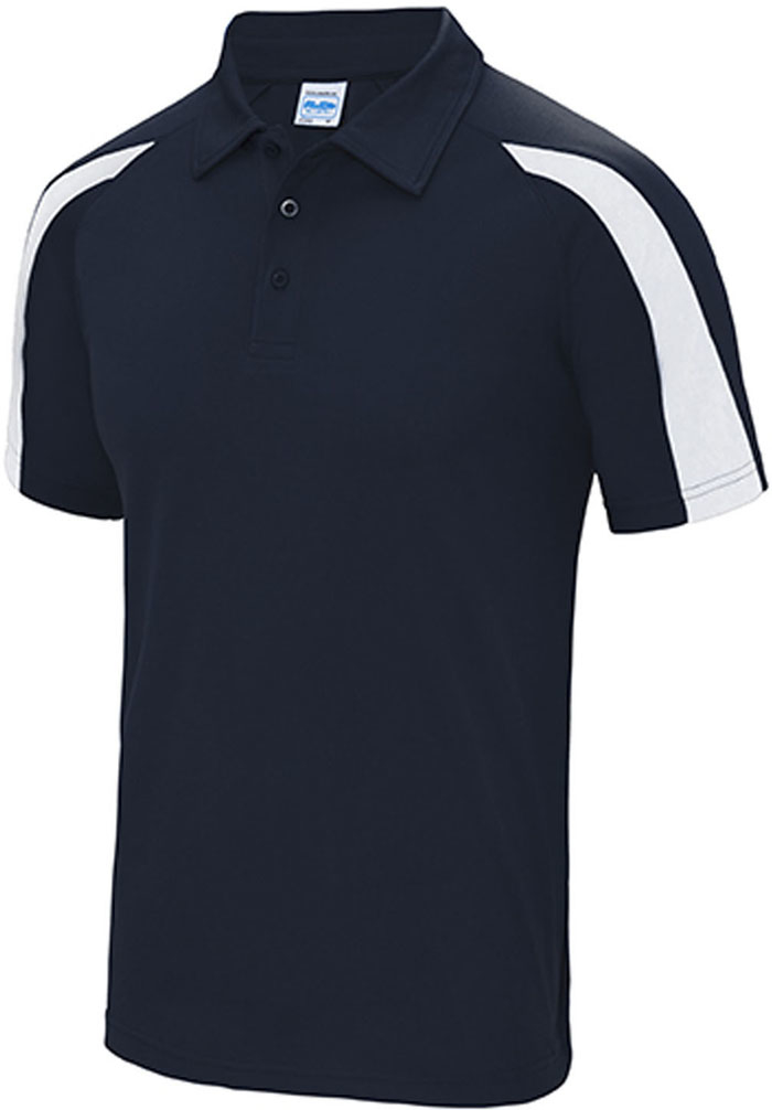 Schnell trocknendes Unisex Kontrast-Poloshirt