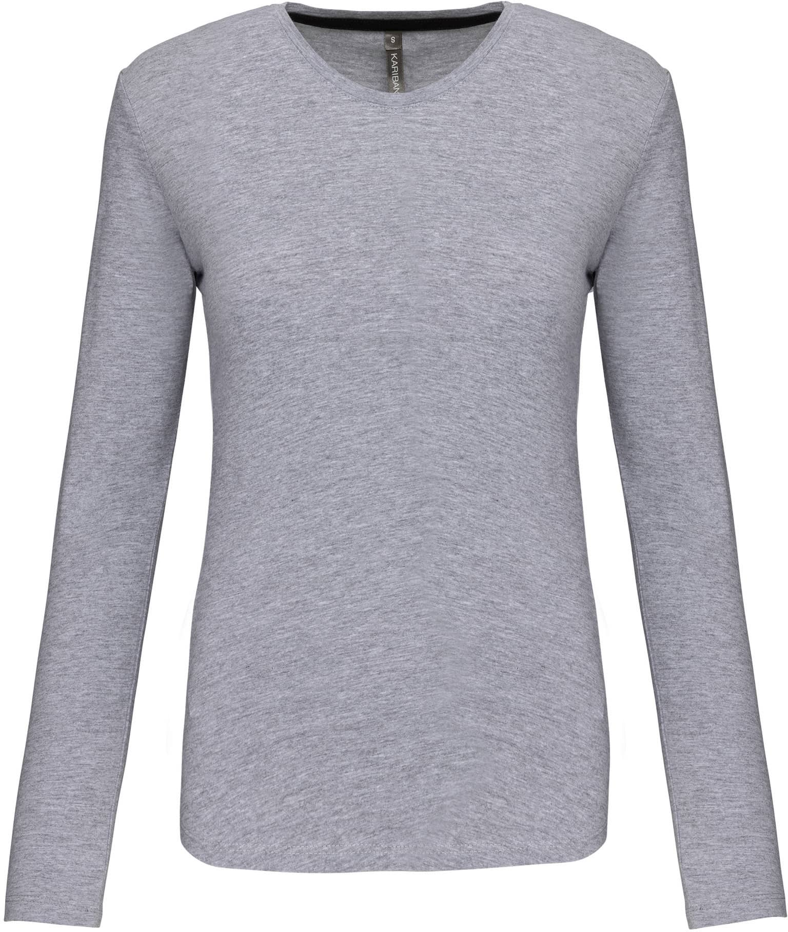 Ladies` Long-sleeved Crew Neck T-shirt