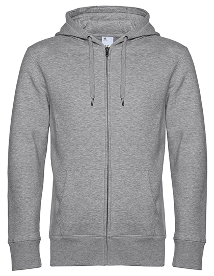 Flauschiger Herren Zip-Hoodie "King"