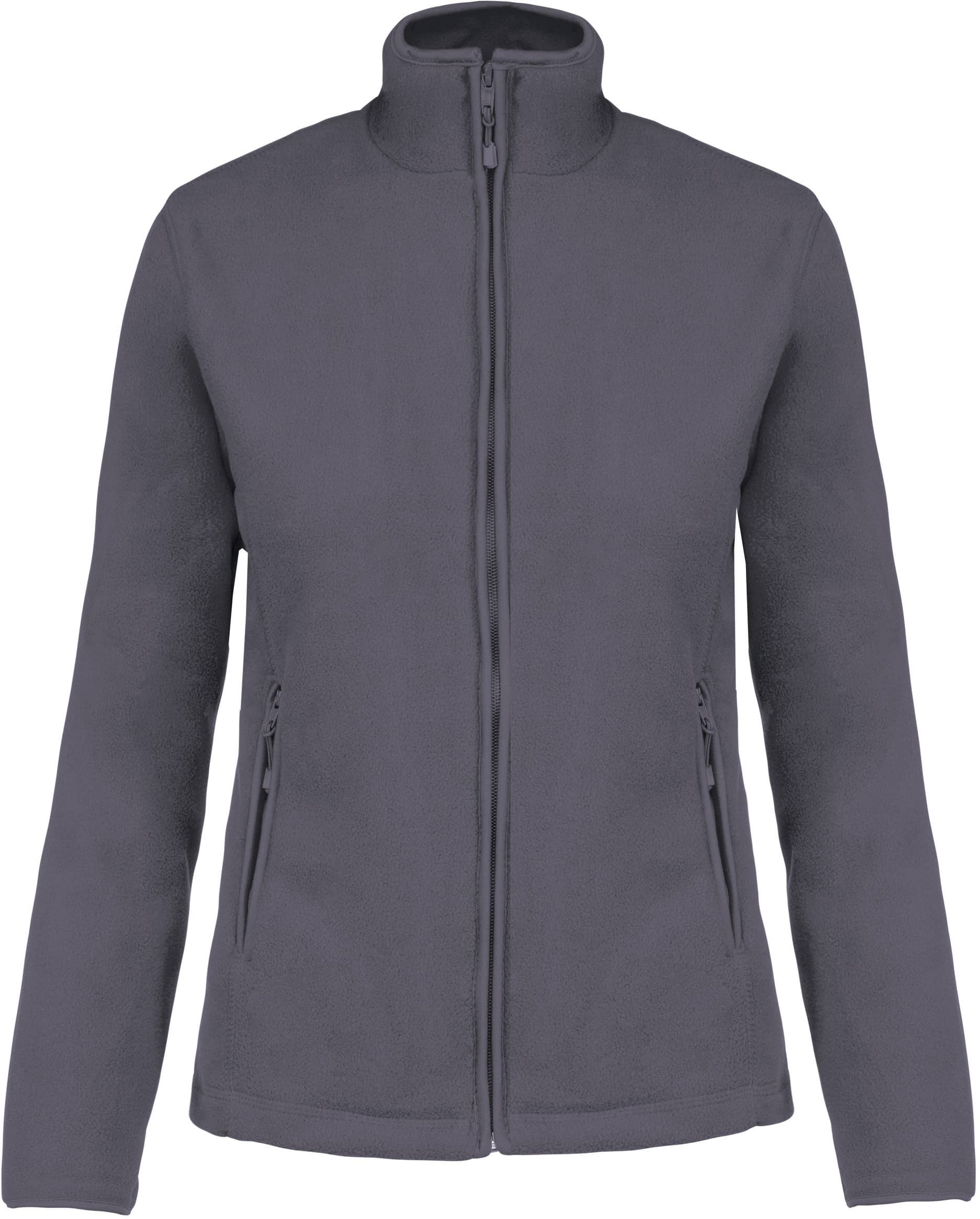 Mikrofleece-Jacke mit Reißverschluss für Damen
