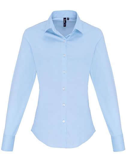 Women´s Stretch Fit Poplin Long Sleeve Cotton Shirt