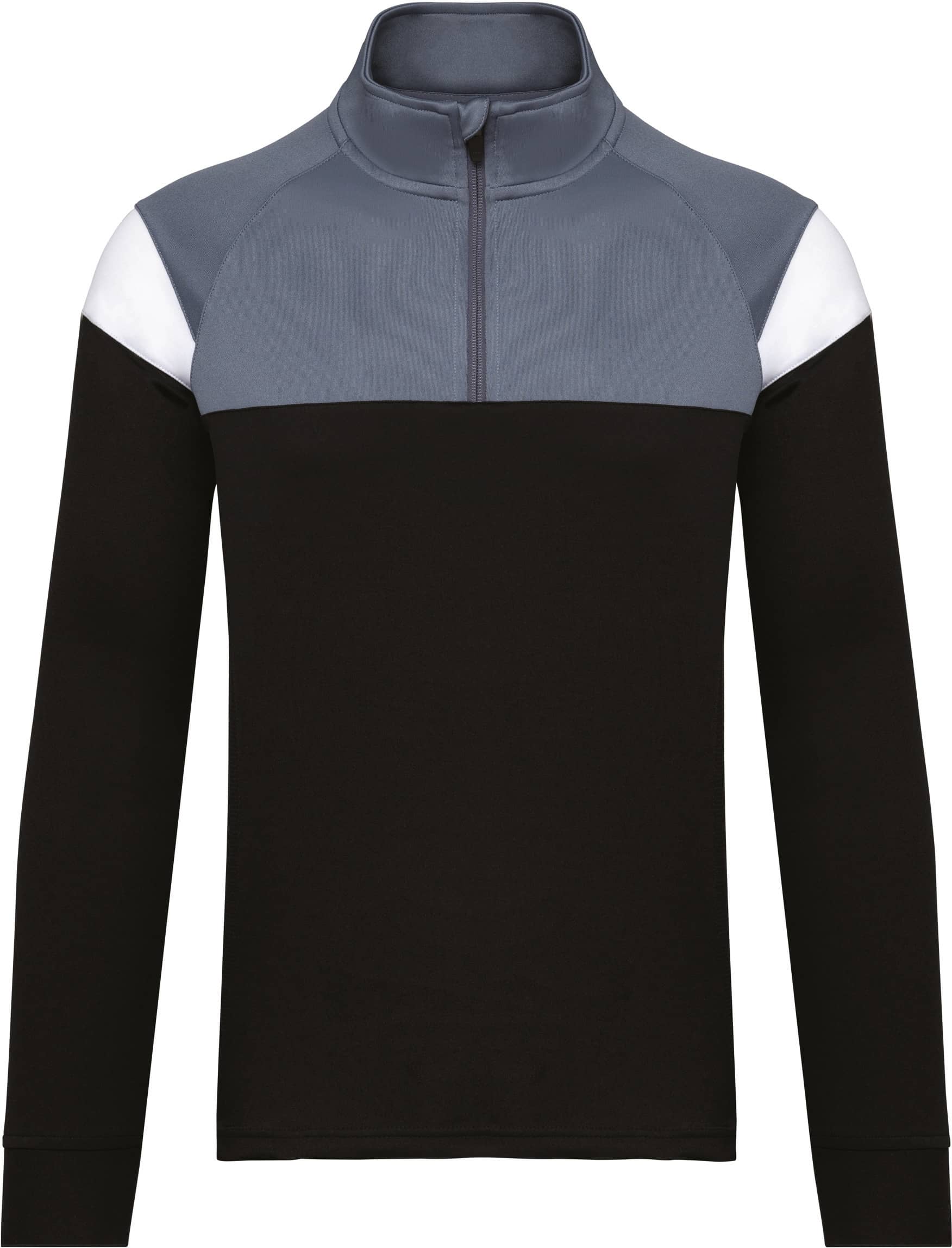 Unisex Trainings-Sweatshirt mit 1/4 Reißverschluss