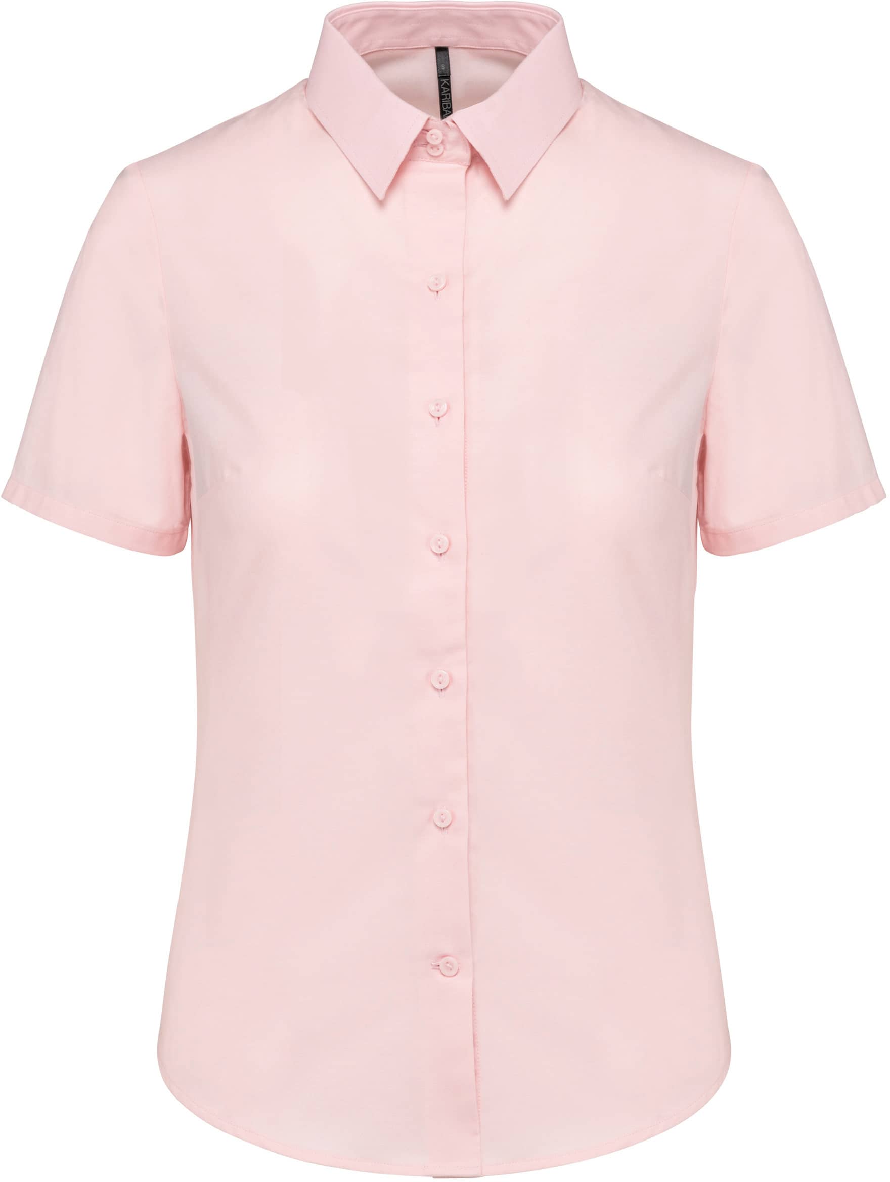Damen Oxford Kurzarmbluse