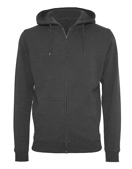 Schwerer kuscheliger Herren-Zip-Hoodie mit Kängurutasche