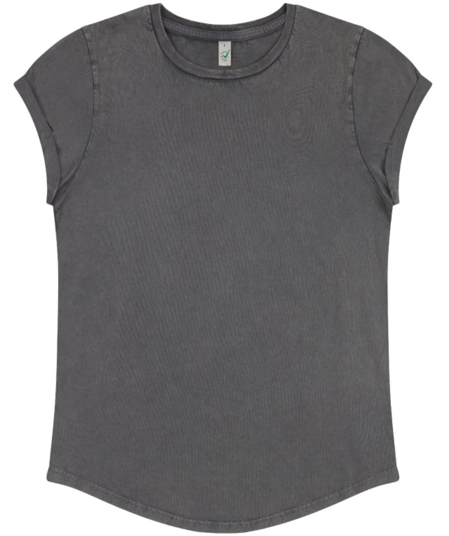 Leichtes Damen Roll-Up T-Shirt aus Bio-Baumwolle